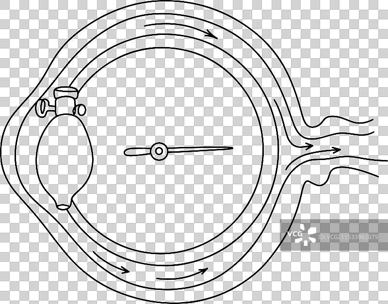 眼压计用于青光眼的药物治疗图片素材