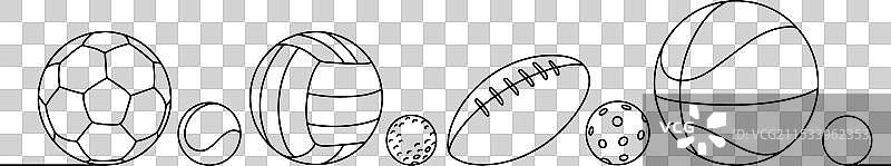 球类运动的种类图片素材