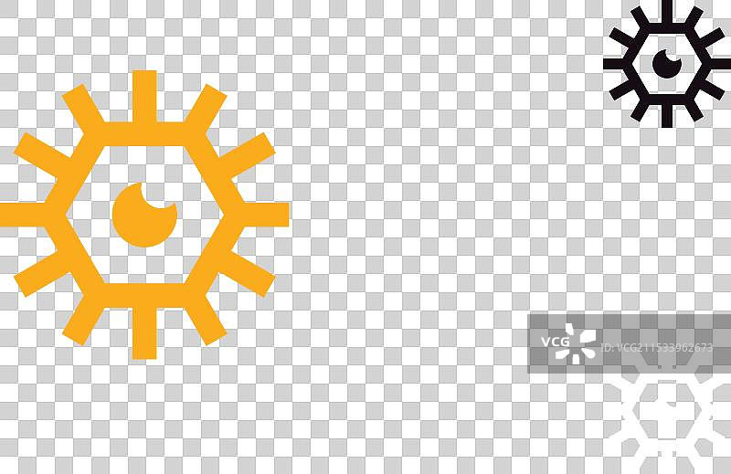 眼睛太阳标志图片素材