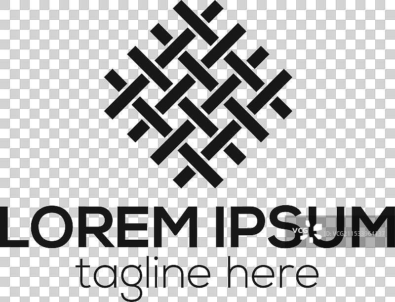 时尚的纺织面料标志和编织标志图片素材