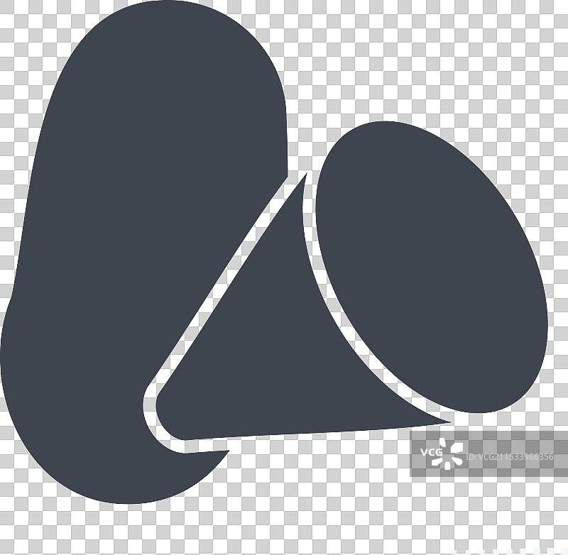 与素食符号相关的土豆图标，图形风格图片素材