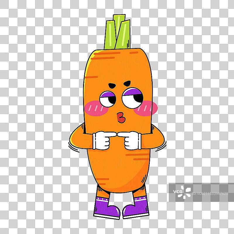 趣味害羞胡萝卜图片素材