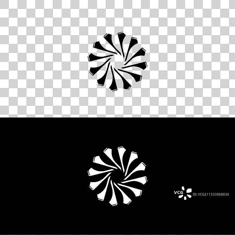 圆形标志剪影设计 圆形图标图片素材