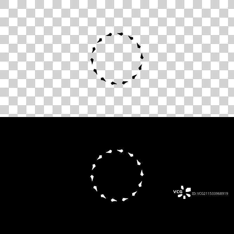 圆形标志剪影设计 圆形图标图片素材