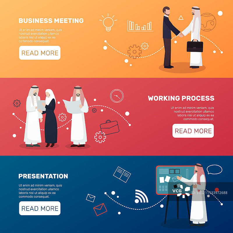 伊斯兰教徒的商业横幅图片素材