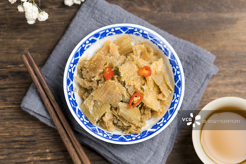 天津美食冬菜特写图片素材