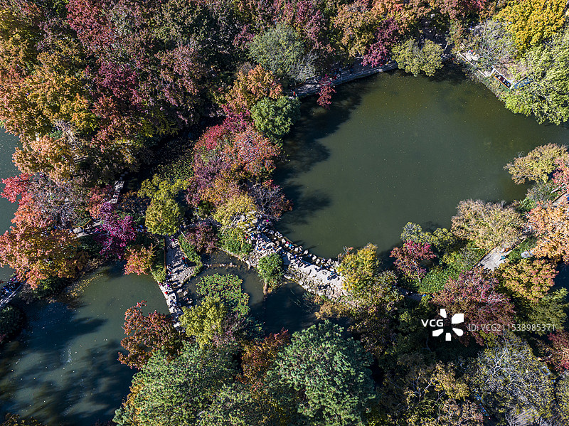 航拍江苏省苏州市天平山风光图片素材