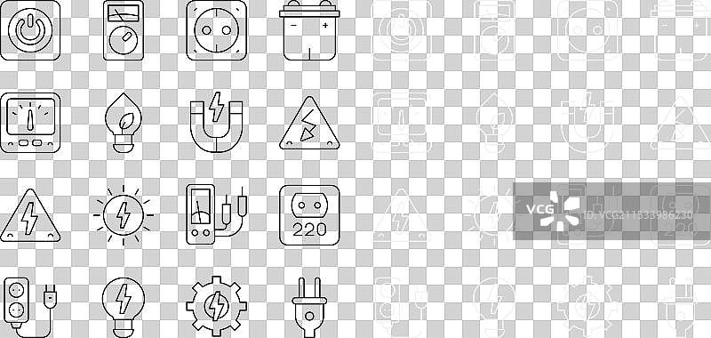 高电压电源插座插头图片素材