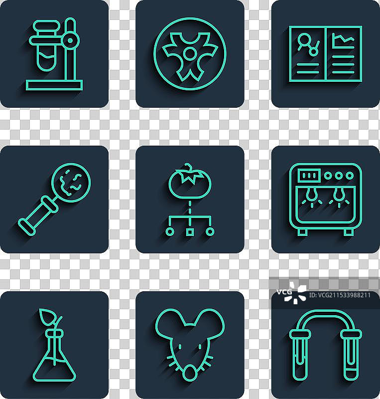 设定线性植物育种实验小鼠测试图片素材