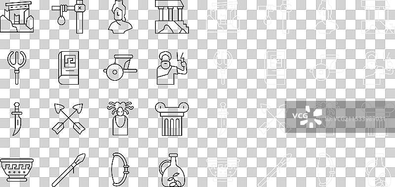 古老的柱子旁边放着一瓶橄榄油图片素材