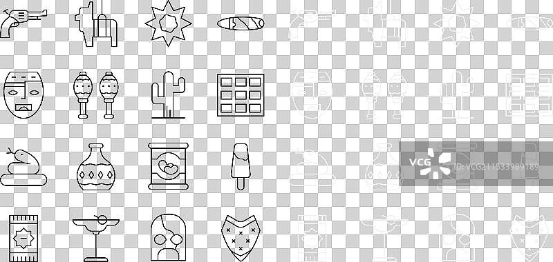 线条风格的斗篷冰棍巧克力棒图片素材