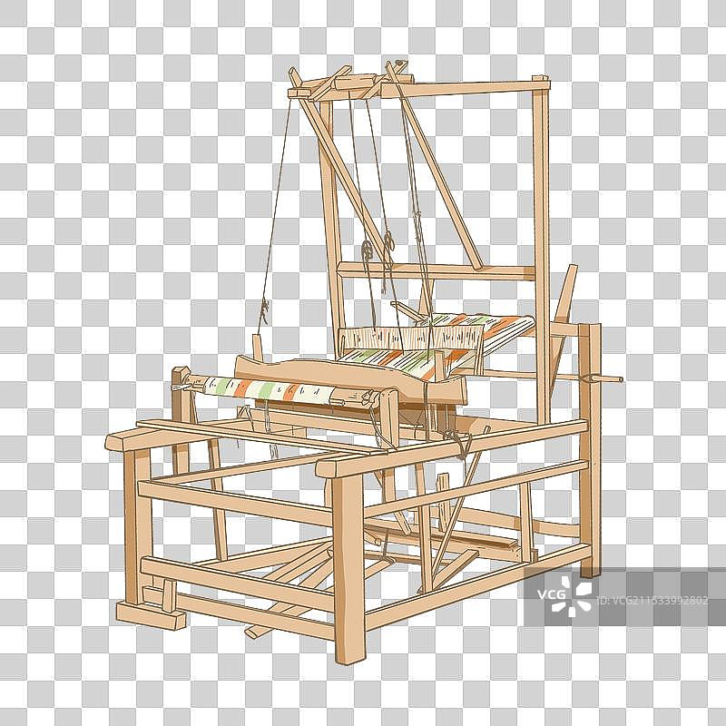 非遗织布机图片素材