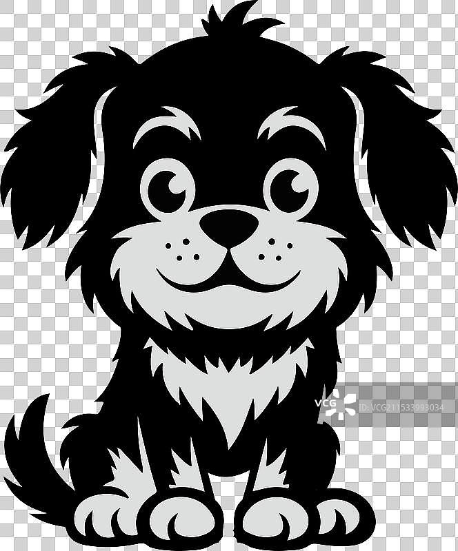 可爱的狗狗吉祥物角色设计图片素材