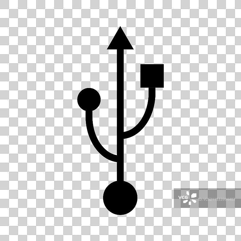 USB图标技术连接设备标志图片素材