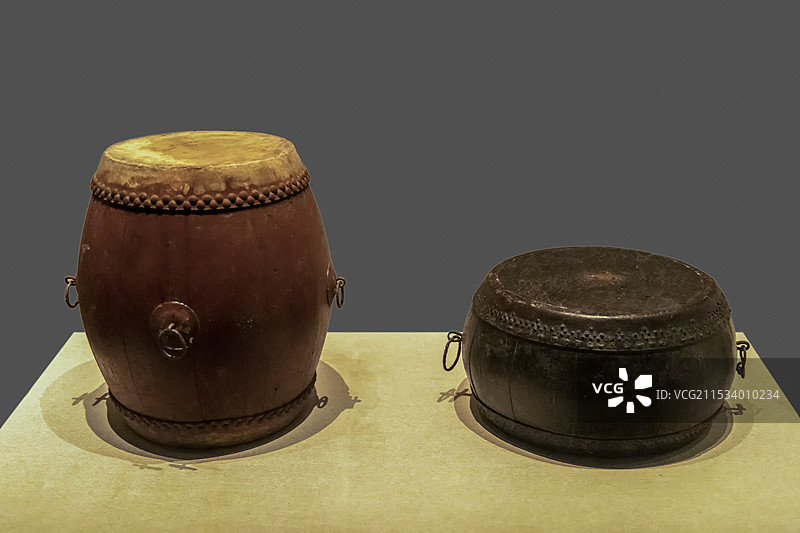 湖北省宜昌市宜昌博物馆“风情三峡”展：锣鼓（近现代，2018年远安县洋坪镇征集）图片素材