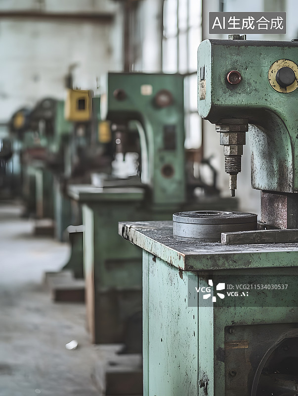 【AI数字艺术】工业制造工厂车间图片素材