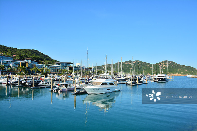 深圳瞻云酒店外海防堤坝图片素材