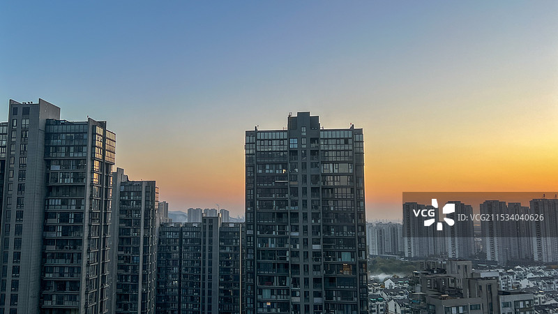 晚霞铜陵图片素材