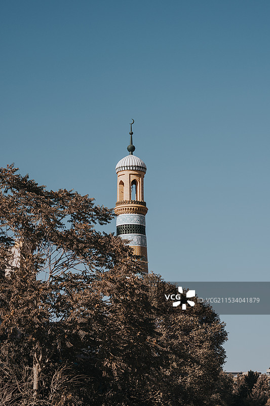 喀什古城艾提尕尔清真寺图片素材