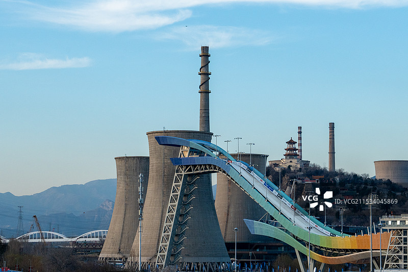 首钢园，北京冬季奥林匹克首钢滑雪大跳台图片素材