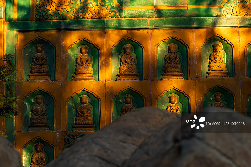 颐和园万寿山上的佛龛图片素材