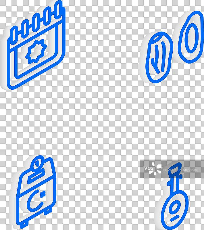 等距线性日期水果斋月日历图片素材