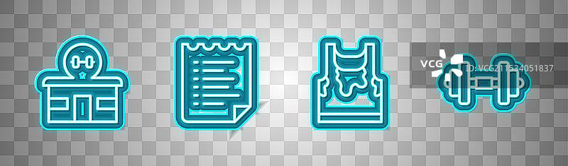 健身房建筑的运动训练项目图片素材