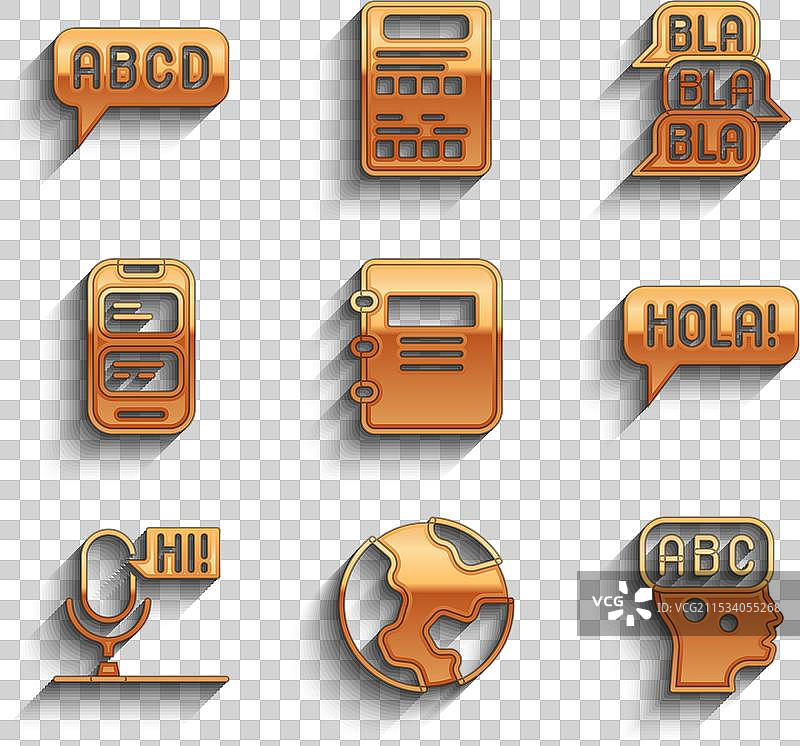 学习外语的地球仪和笔记本套装图片素材