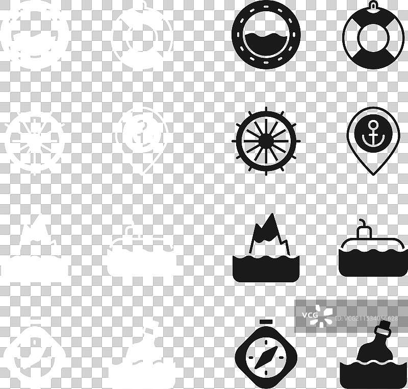 设置锚船舵的定位图片素材