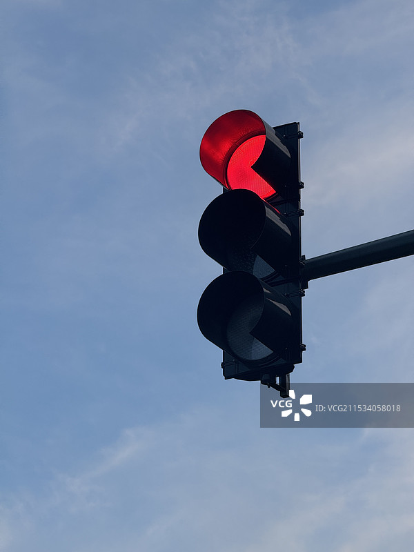 红色交通信号灯（红绿灯）图片素材
