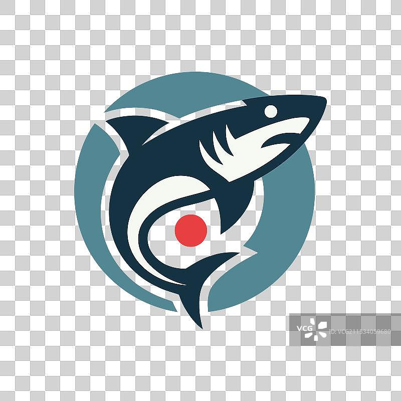 鲨鱼标志图片素材