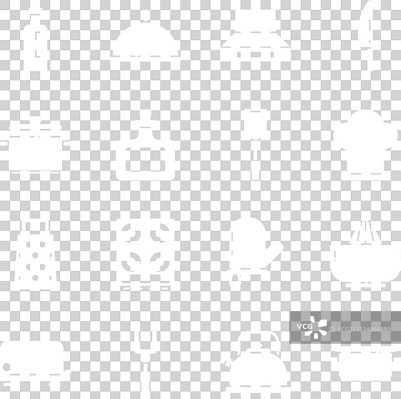 烹饪锅、柑橘水果榨汁机、厨师帽图片素材