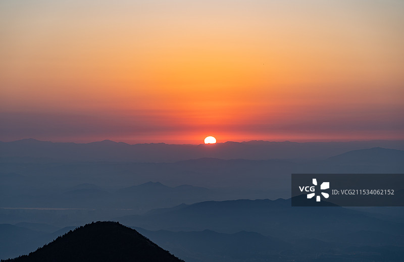 南岳衡山日出图片素材