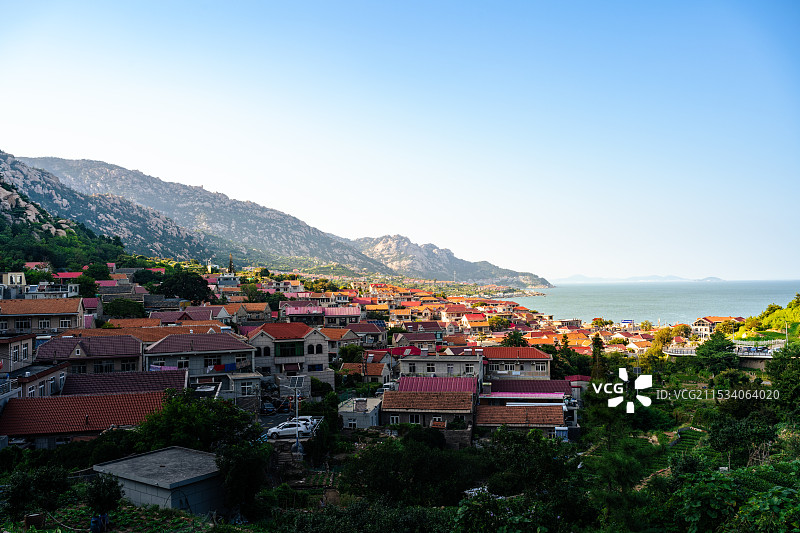 青岛崂山风景区黄山村图片素材