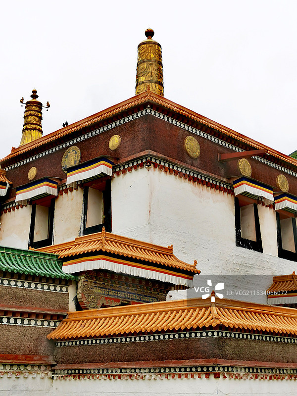 拉卜楞寺建筑图片素材