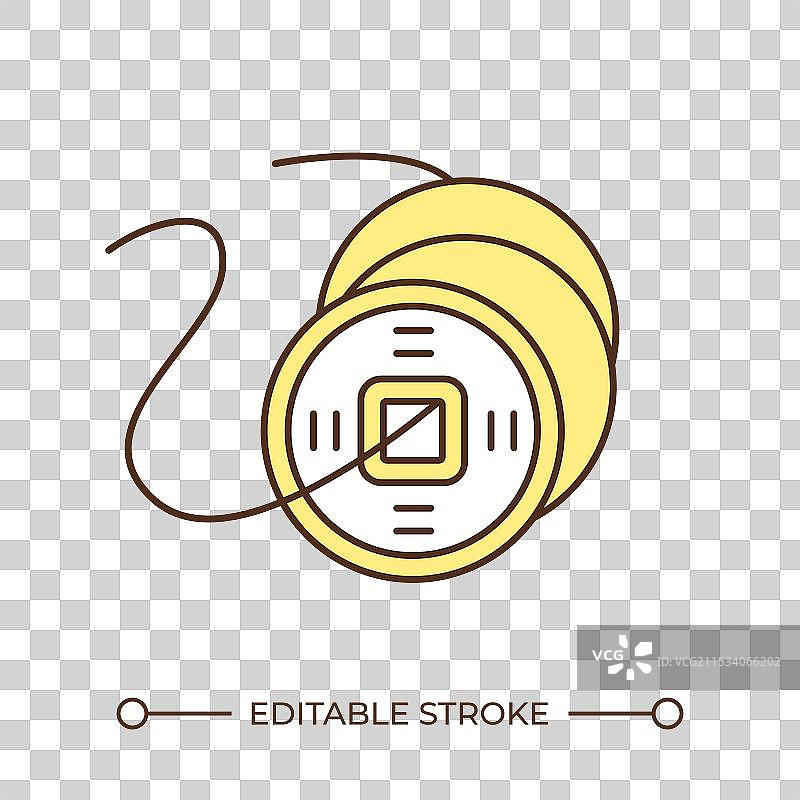 古代硬币 RGB 颜色图标图片素材