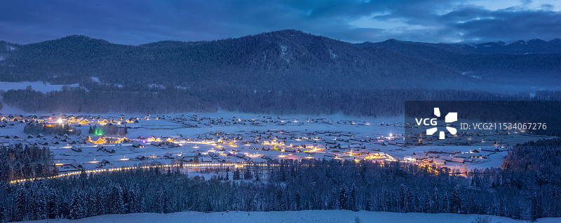 喀纳斯禾木村图片素材