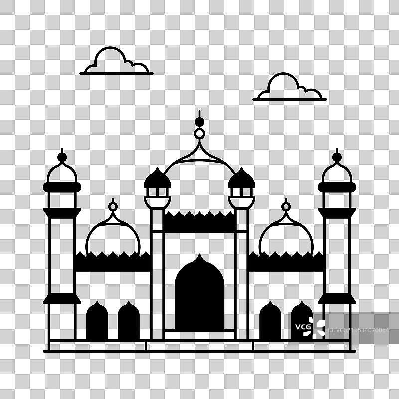 巴德沙希清真寺图片素材