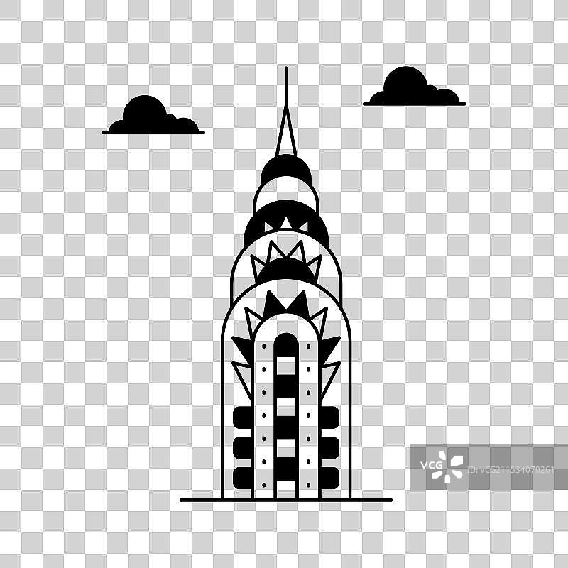 克莱斯勒大厦图片素材