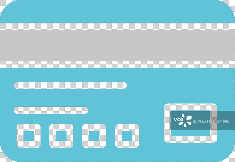 双色签证卡图标图片素材