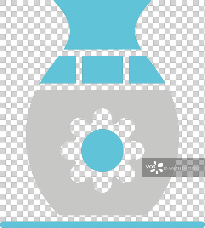 陶艺符号双色图标图片素材