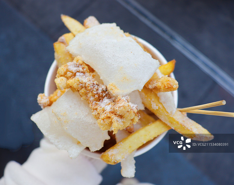 年糕鸡柳薯条三合一图片素材