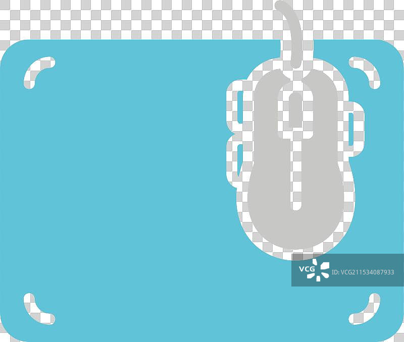 鼠标垫图标，双色设计图片素材