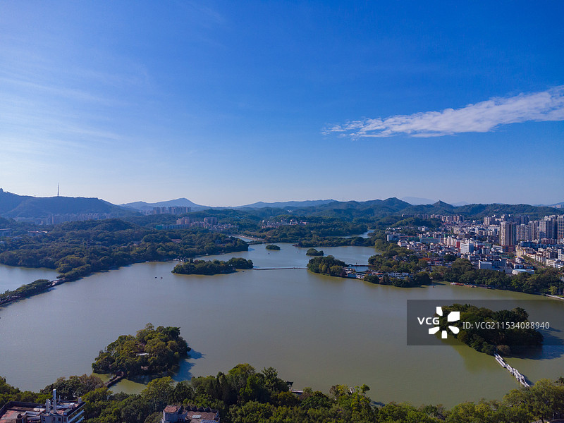 中国广东省惠州市惠城区，西湖风景名胜区，梌山书院旧址，历史建筑之美！图片素材