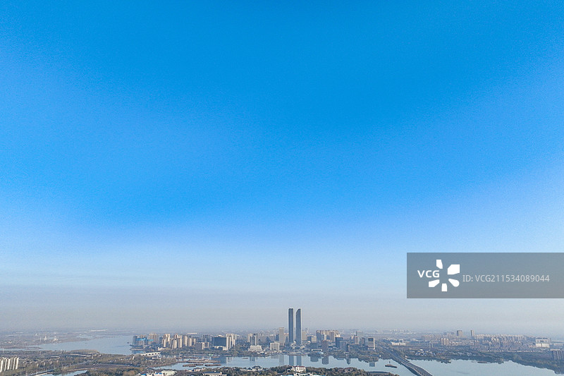 宁夏银川市金凤区城市风光图片素材