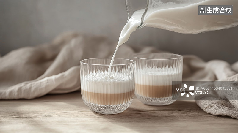 【AI数字艺术】早餐牛奶图片素材