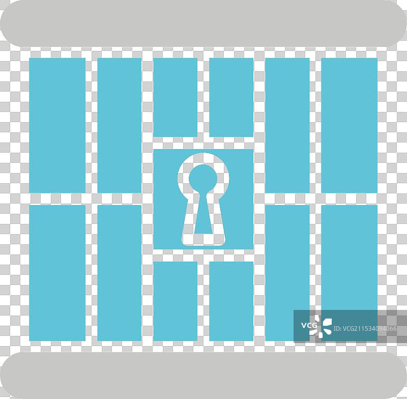 监狱图标双色设计图片素材