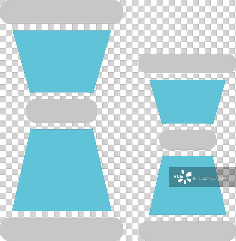 双色图标的量杯符号图片素材