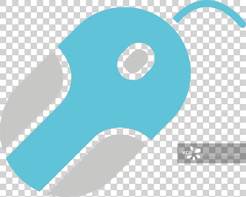 双色图标的计算机鼠标符号图片素材