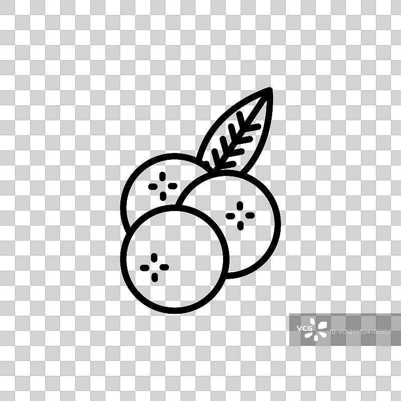 蓝莓图标，背景为白色图片素材